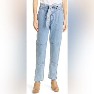 NWT rag & bone Mia Yoke Straight Leg Jeans in Clean Lou Wash size 31